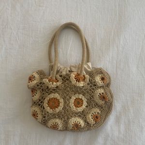 Zara crochet sunflower bag